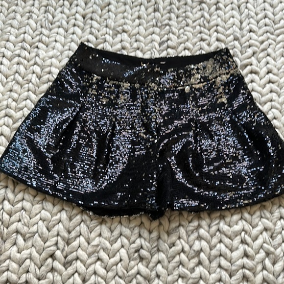 Sequins black shorts - LINDSAY LOHAN brand- hardly worn - Picture 1 of 2